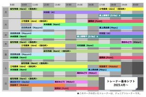 トレーナー基本シフト(2304)